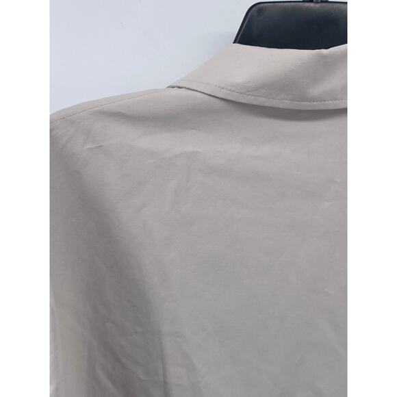 UNIQLO Women’s Bone Coach Lightweight Button-Up Long Sleeve Jacket SZ L - Picture 4 of 13